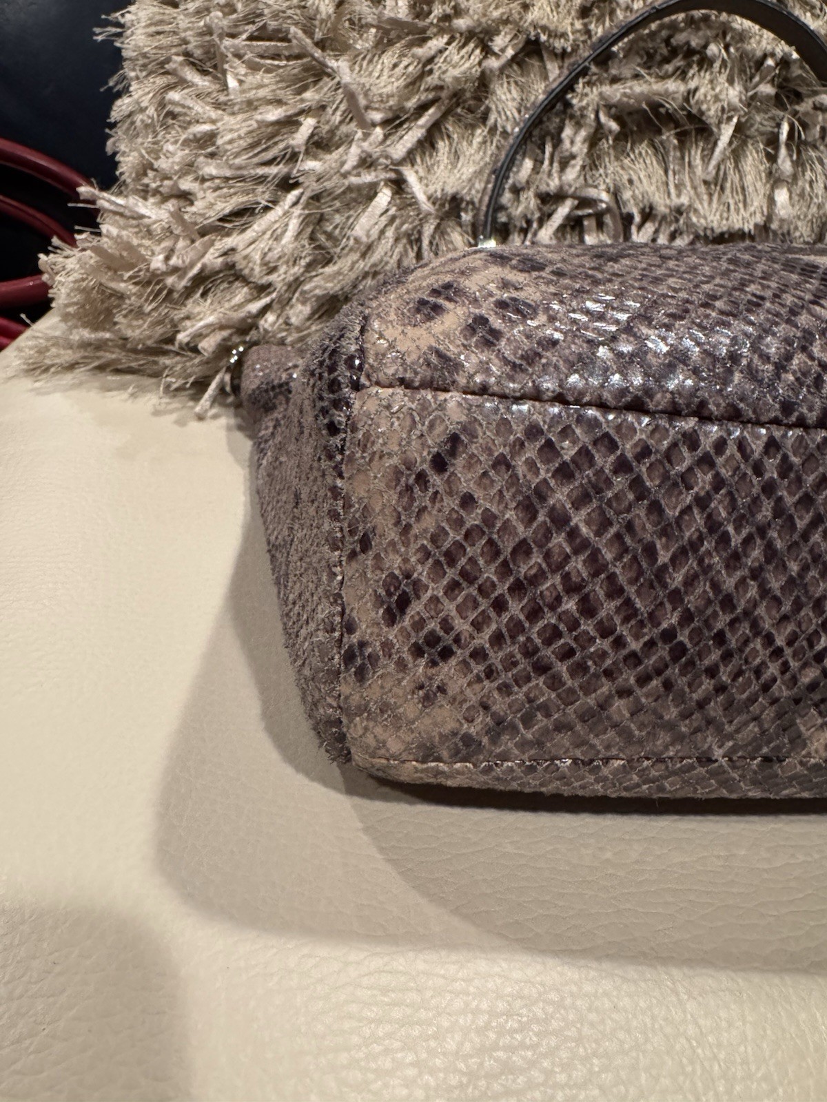 Coach Madison Embossed Python Kelsey Satchel Hand… - image 5