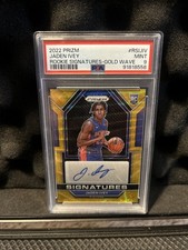 2022 Prizm Gold Wave Jaden Ivey Rookie Auto /10 Psa 9