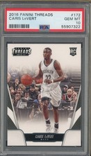 2016 PANINI THREADS ROOKIE RC BASKETBALL CARIS LEVERT #172 PSA 10 GEM MINT