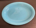Vtg Fiestaware 12.5” Oval Serving Platter Lt. Blue Old Mark