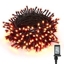Halloween Orange Lights 78.74ft 240 Led Orange String Lights Outdoor Halloween M