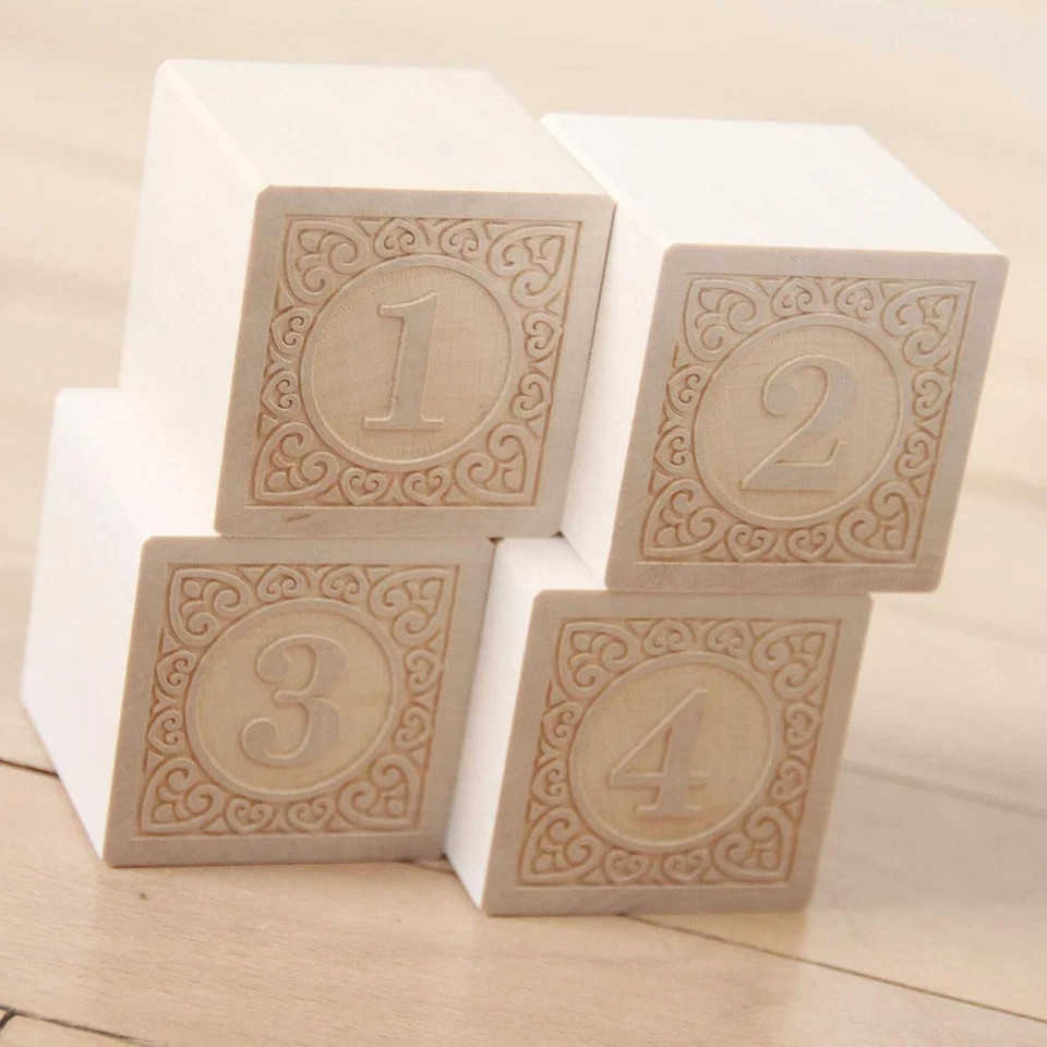 Uncle Goose Alphablanks Numbers Blocks - Made in The USA 