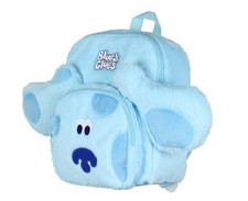 Blue's Clues Plush Character Cartoon Face 12 Inch Backpack For Daily Use
