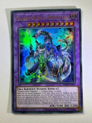Gladiatorungeheuer Domitianus MP20-DE165 Ultra Rare 1. Auflage YuGiOh Karte NM