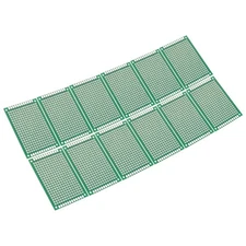 1.6" x 2.4" PCB Board Circuit 12 Pcs Single Sided Solder Boards Green