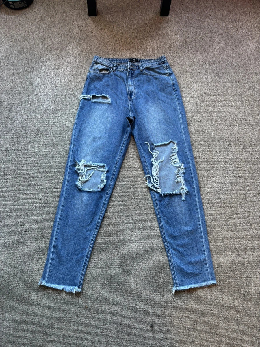Jean Missguided Taille 12 Pour Femme - Occasion En Très Bon état, Style Décontracté