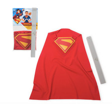 DC Comics Kids Superman Superheroes Costume Power Cape Set Red/Yellow Ages 4