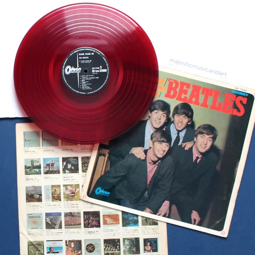 ALTERNATE COVER RED VINYL 1966 THE BEATLES PLEASE PLEASE ME LP RARE