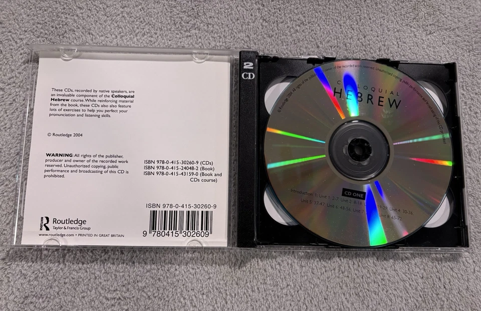 Colloquial Hebrew 2CD Audio Set  Complete Course for Beginners Fast Shipping! - Image 2 of 3