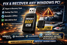 Windows Emergency Boot USB  PC Repair, Backup, Recovery  Diagnostics Toolkit