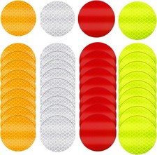 40Pcs Dot Reflective Tape Sticker Warning Reflector Stickers Safety Night Visibi