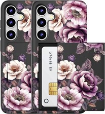 Samsung Galaxy S23 Plus Case Black Roses Flowers Cute Kawaii Design Wallet
