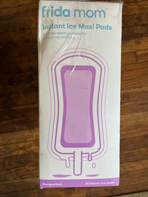 Frida Mom Step 3 Instant Ice Maxi Pads Post Partum Care Absorbant 7 Pads Open