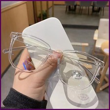 Large Square Frame Anti-Blue Light Glasses Fashion Retro Men Women Computer