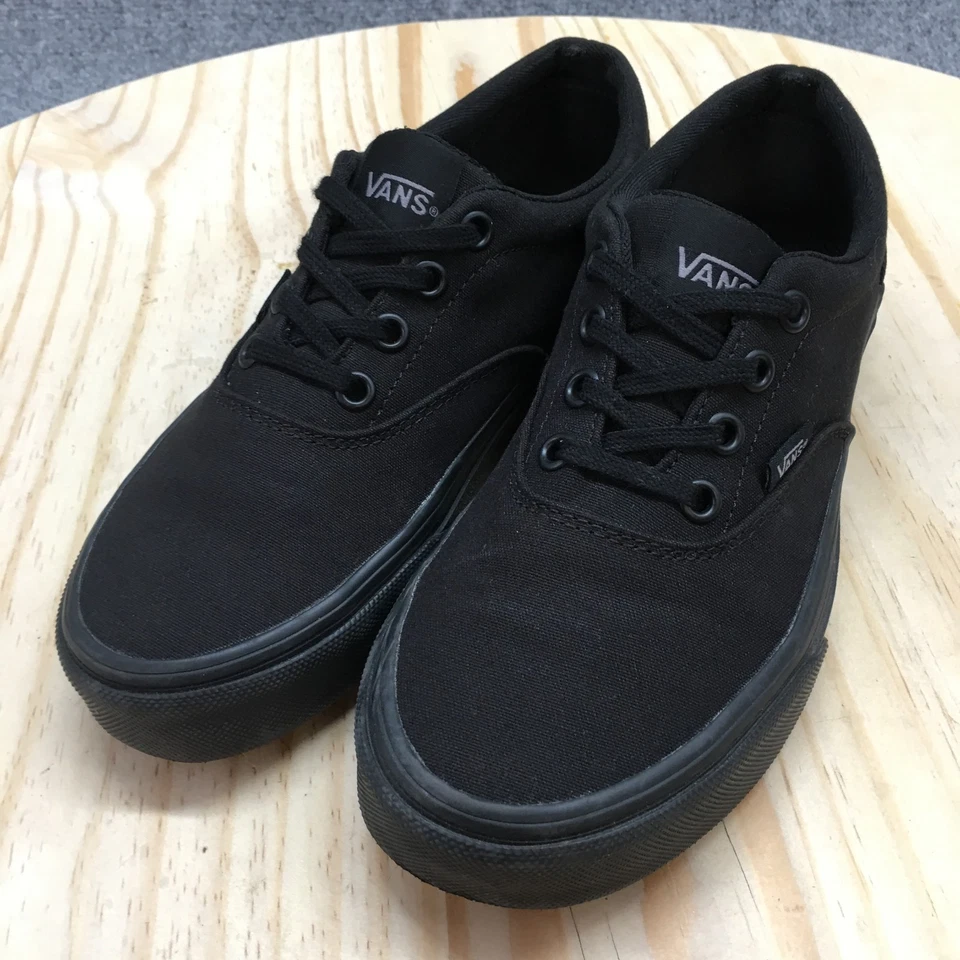 Vans Zapatos Mujer 6 Off The Wall Tenis Negro Lona Con Cordones Bajo Informal 508731 Foto 4 de 4