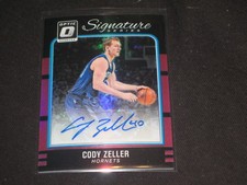 CODY ZELLER HORNETS CERTIFIED GENUINE AUTHENTIC HAND SIGNED AUTOGRAPHED CARD /25