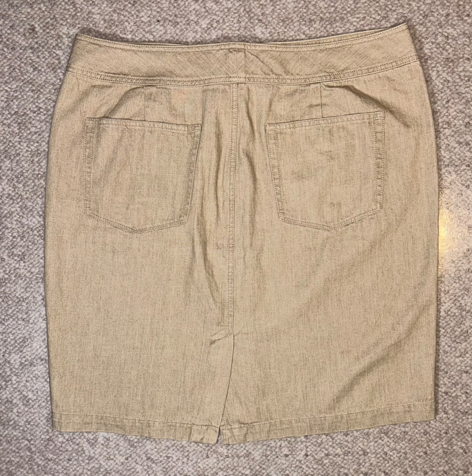 LRL Lauren Jeans Co Ralph Lauren Women's Tan Skirt with Zip, Buckle ...