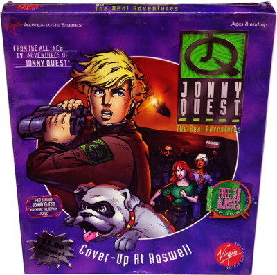 Jonny Quest: Cover-Up at Roswell for PC, Big Box, Vintage 1996, New! MISB!!