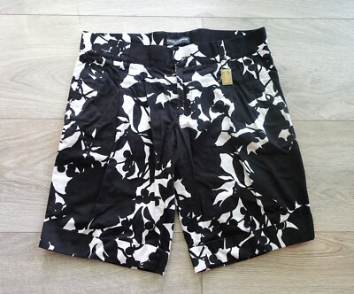 DOLCE & GABBANA SHORTS 48 short pants pant bermuda cotton black white dg d&g m