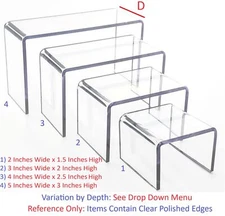 T'z Tagz New Clear Acrylic Risers Showcase Display Stands Collectable Organizers