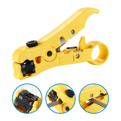 Electric Stripping Knife Pliers Tools Coaxial Cable Wire Pliers Cutter Striper - Picture 5 of 20