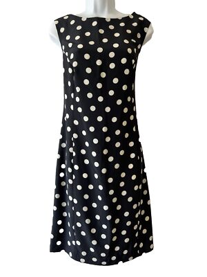 OLIVE PENDRY TAILORED ELEGANT SHIFT DRESS BLACK