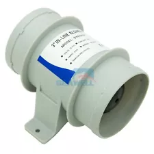 3 inch 12V In Line Blower Boat Bilge Blower Cool Fan Marine Cabin Ventilation