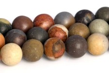 Natural Matte Mutilcolor Polychrome Jasper Beads AAA Round Loose Beads 6/8/10MM