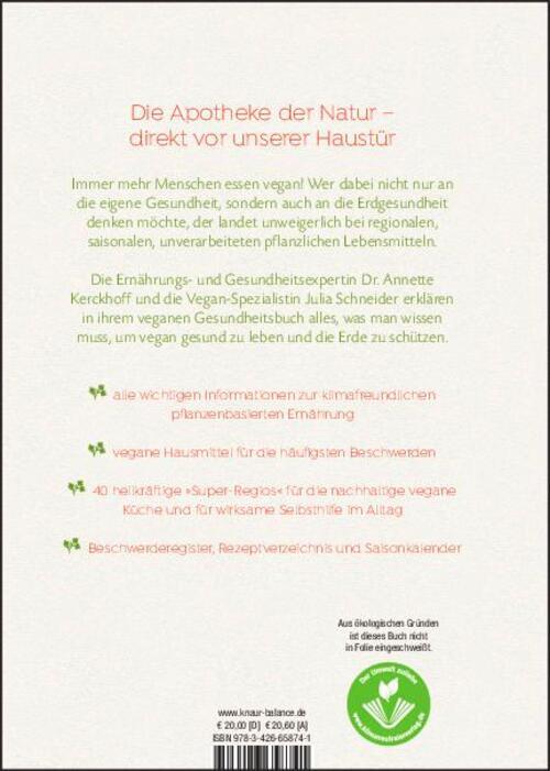 Thumbnail - Das Vegane Gesundheitsbuch Wie Man Sich Und Die Erde Gesund Essen Kann
