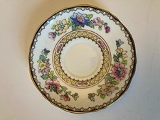 Vintage Crown Staffordshire bone china saucer - England - excellent condition