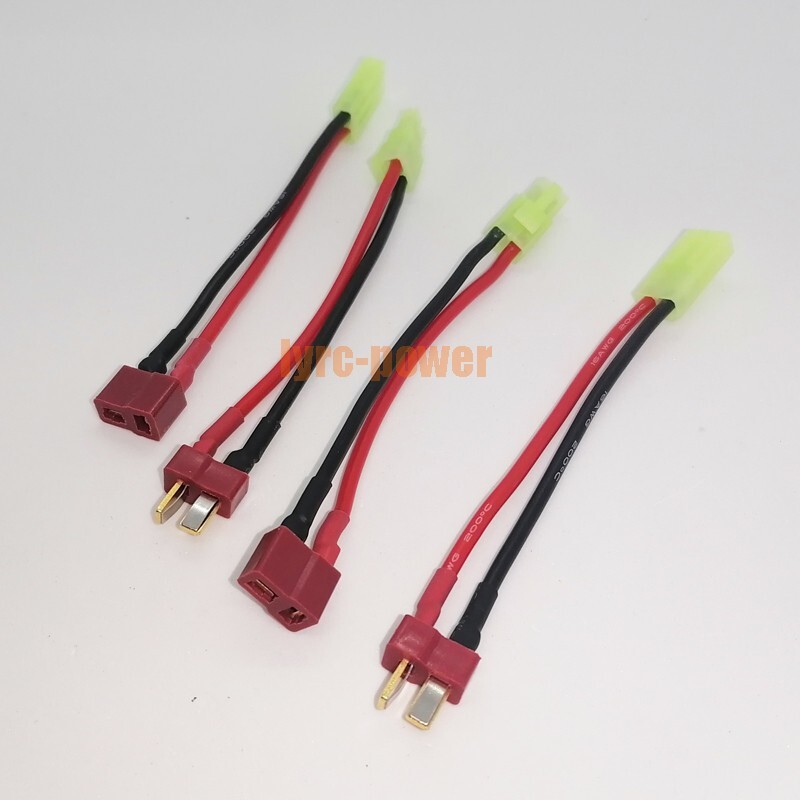 EMagTech Lot De 4 Adaptateurs Deans T-Plug Vers Mini T Compatibles Avec