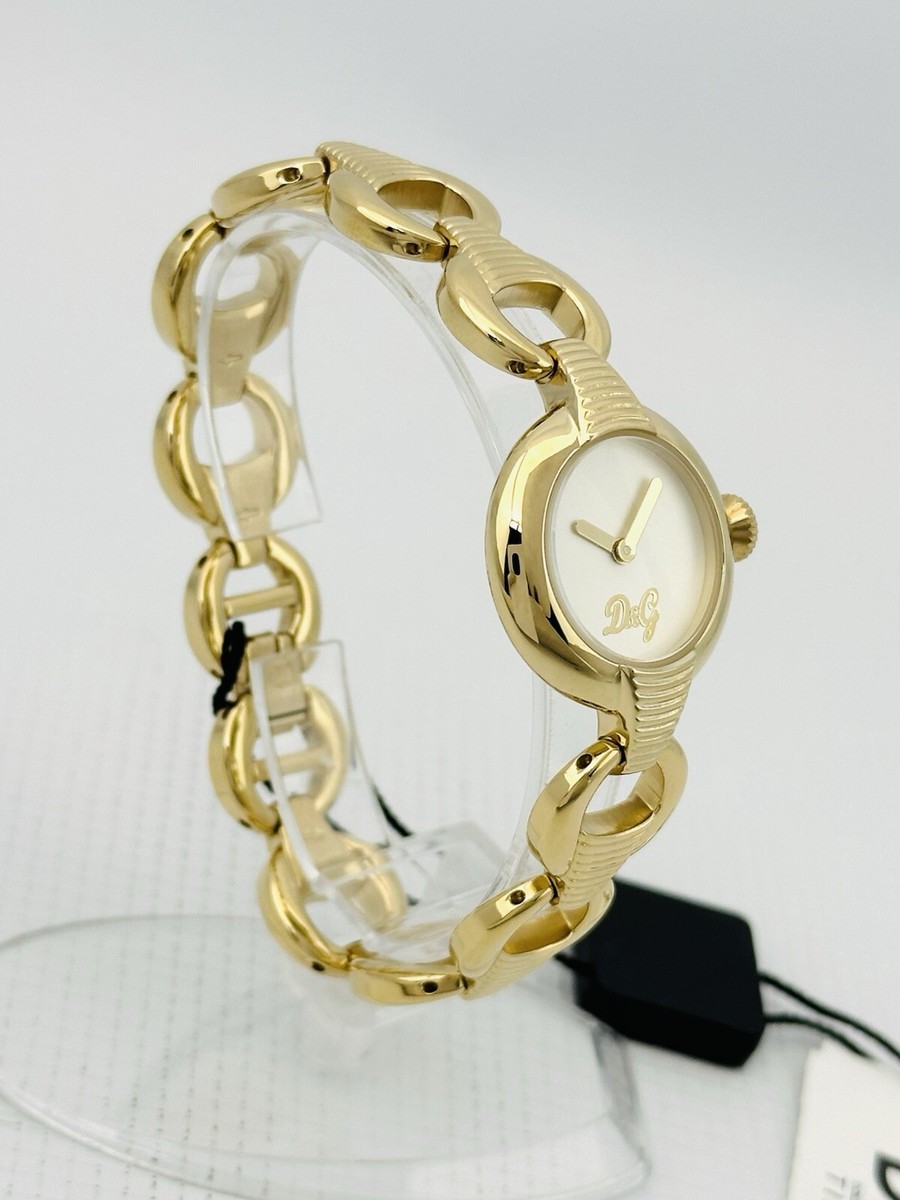 D&G Dolce & Gabbana DW0343 Ladies Soft Yellow Gold Links Bracelet