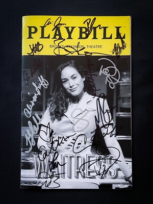 WAITRESS 2019 SIGNED Broadway Musical Playbill. Todrick Hall, Colleen Ballinger