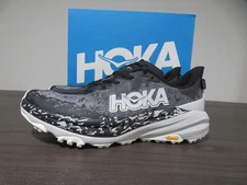 Hoka One One Speedgoat 6 Mens 10 Shoe 1147791 BKSTR Running Sneaker Gray Black