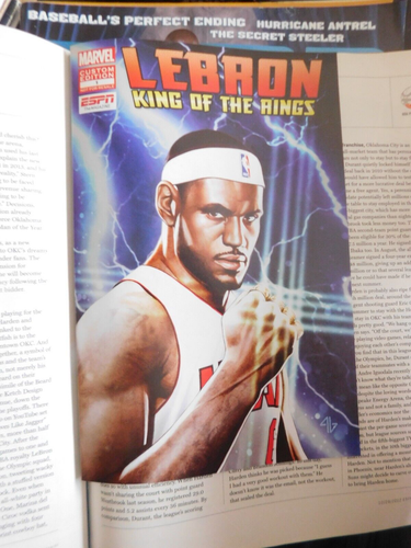 Carmelo Anthony - October 29 2012 ESPN Magazine with Lebron James Comic EX - Picture 2 of 2