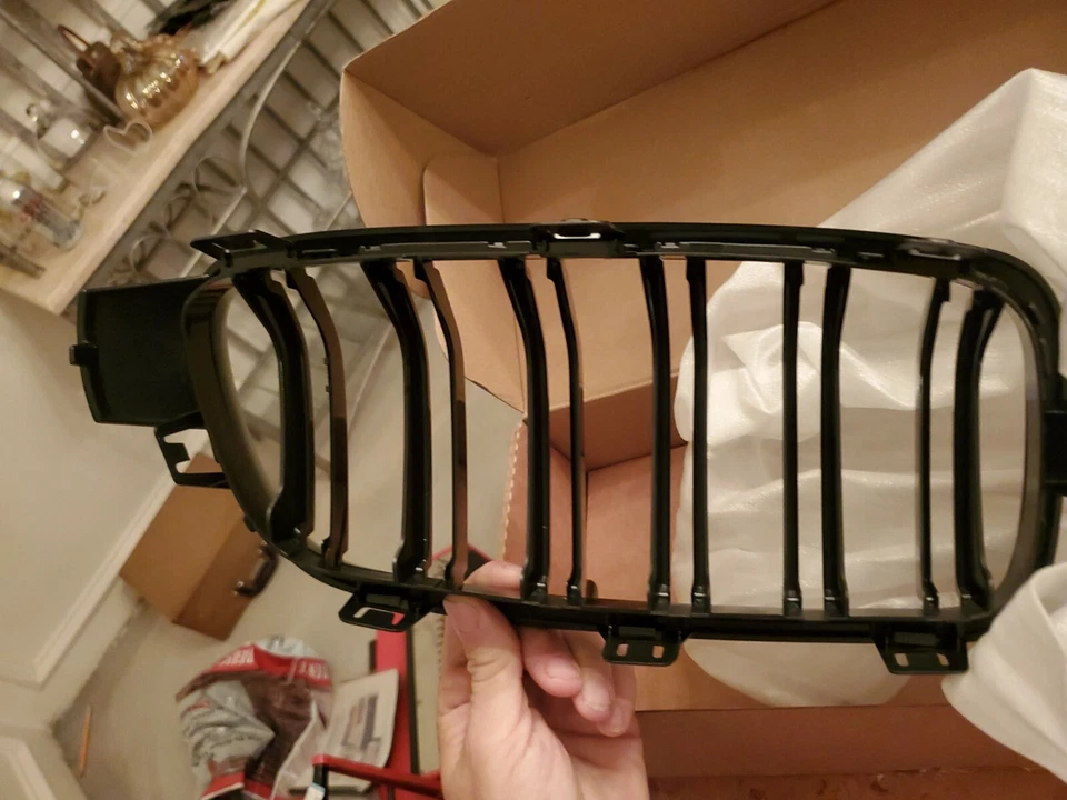 Par de rejillas de parrilla de riñón del capó delantero para BMW F30 F31 F35 F80 serie 3 2012-2018 Foto 4 de 4