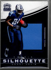 A8873- 2017 Crown Royale Jumbo Rookie Silhouette Jerseys #38 Corey Davis Jersey