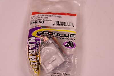 Scosche GM05B Aftermarket Stereo Wiring Harness for 2000-Up Chevy Vehicles
