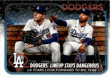 2024 Topps All Star Set 401 Dodgers Lineup