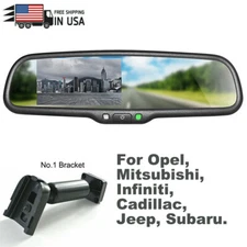 4.3'' OEM Rear View Mirror Monitor Backup camera For Hummer HX H1 H2 H3 ACADIA