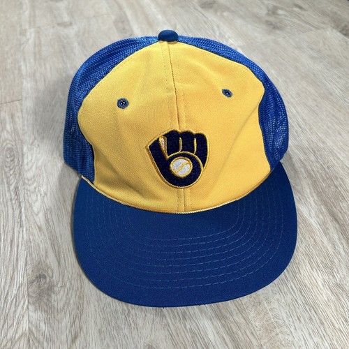 VTG Sports Specialties Milwaukee Brewers Snapback Hat MLB Trucker Blue Cap