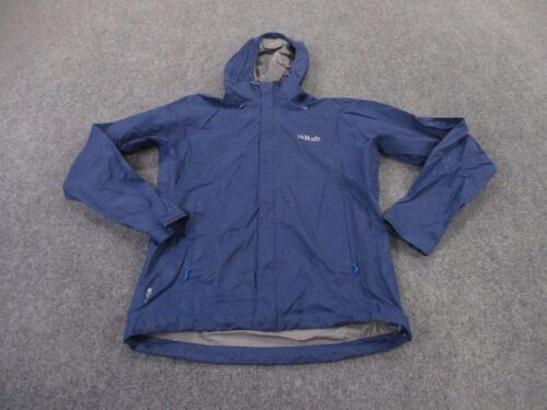 Rab Jacket Mens M Rain Coat Lightweight Outdoors Hiking Downpour Eco QWF 61