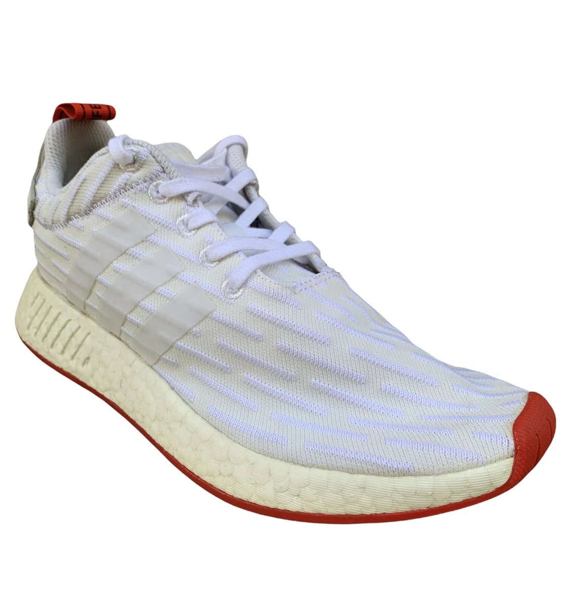 Nmd r2 sales white and red