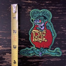 Rat Fink Embroidered Iron on patches Hotrods/Racing/Greaser/Rockabilly/Art
