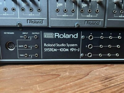 Roland ローランド System 100M 191-J Roland SYSTEM-100M Dset Synthesizer 191J Rack W/112 121 130