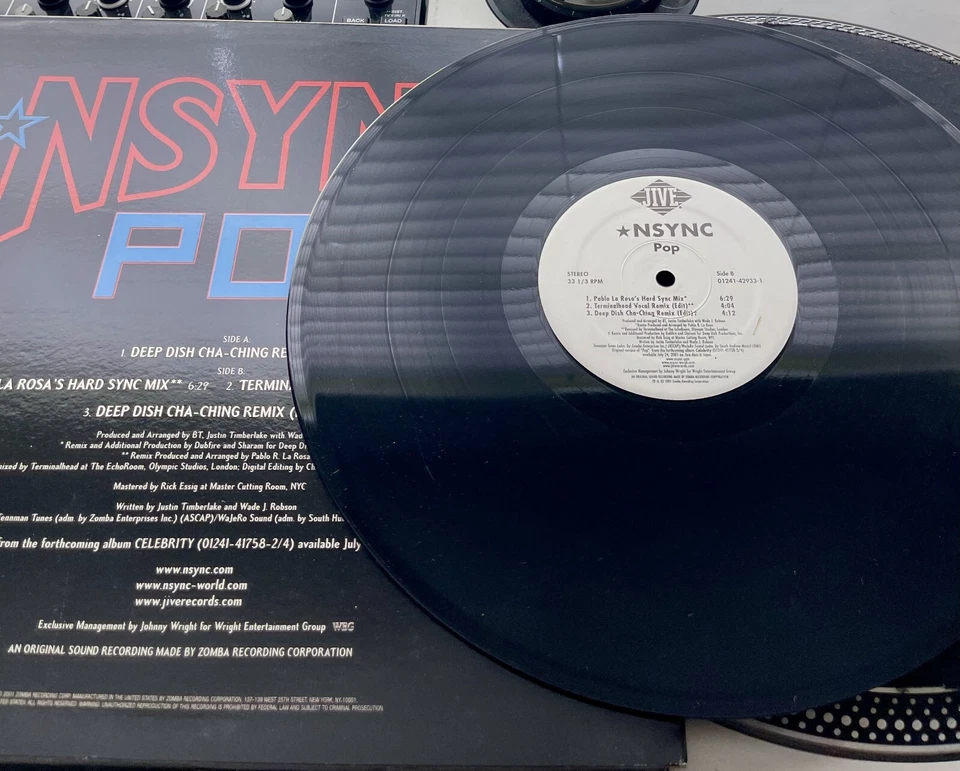 N'SYNC – Pop Original 2001 Press 12" Vinyl in Picture Cover VG+/VG+ Foto 2 de 2