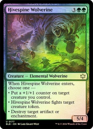 Hivespine Wolverine Bloomburrow FOIL MTG Magic