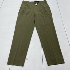 Banana Republic Air Stretch Vegan Green Tapered Pants Women s Size Small New