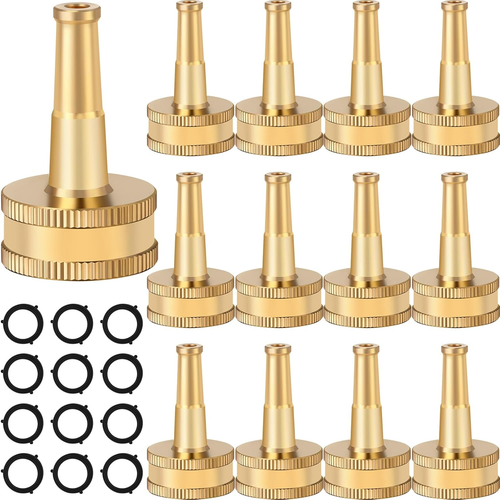 12 Pack Sweeper Nozzle for Garden Hose Solid Brass Jet Sweeper Jet Nozzle 2" Hos