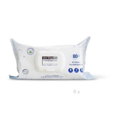 forma-care Wet Wipes Feuchtpflegetücher 80 Stück/Packg. Feuchttuch Flowpack